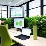 **

Prompt: "A bright, modern office space in Milan, Italy, showcasing a Building Automation system interface. The screen displays energy consumption data in real-time. Soft, natural light fills the room. Focus on the smart technology and efficient design, reflecting Italian style. Employees are working collaboratively, demonstrating teamwork in a sustainable environment. Green plants are visible, enhancing the eco-friendly atmosphere. High-resolution, detailed."

**