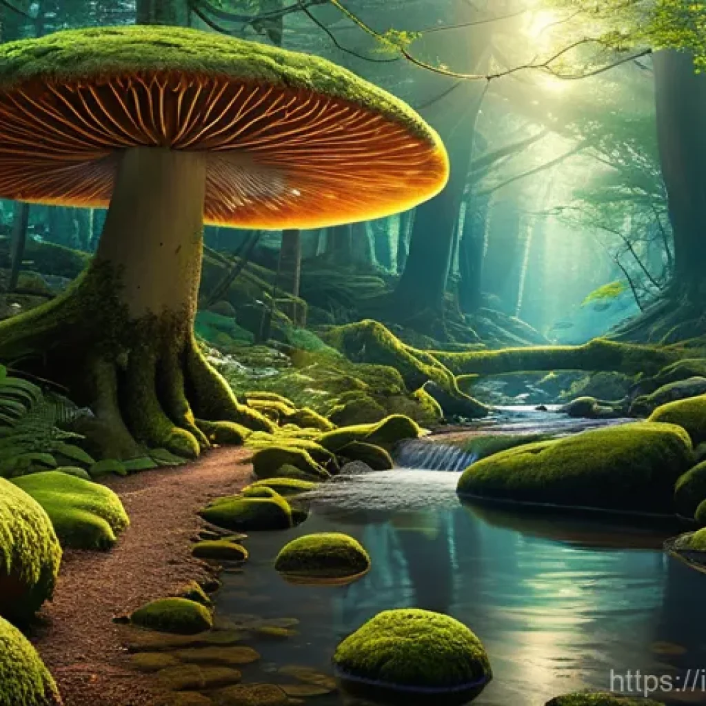 에너지기술과 스마트 그리드 - **Fantasy Forest Explorer:** A young female adventurer, around 18-20 years old, stands confidently i...