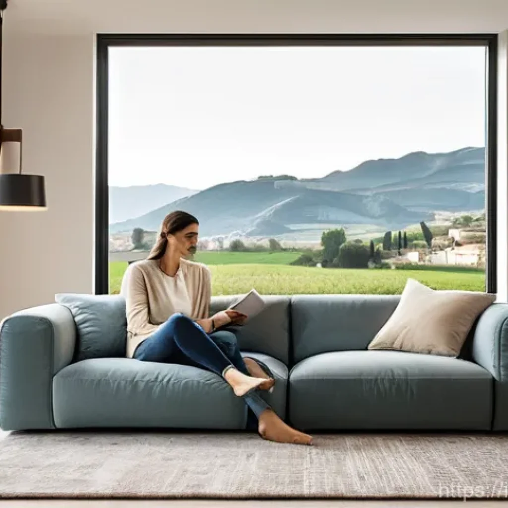 에너지기술과 IoT 융합 사례 - **Cozy Italian Smart Living Room with Adaptive Climate Control**
"A serene and elegantly designe...