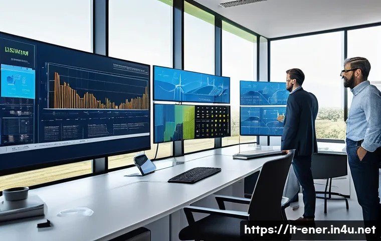 에너지기술 공공기관 채용 정보 - A modern Italian public energy sector office environment with diverse professionals including energy...